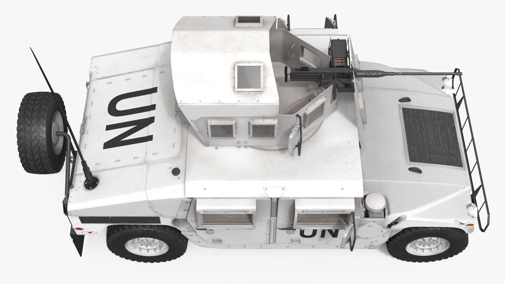 Hummer UN Gun Truck Rigged, view 7