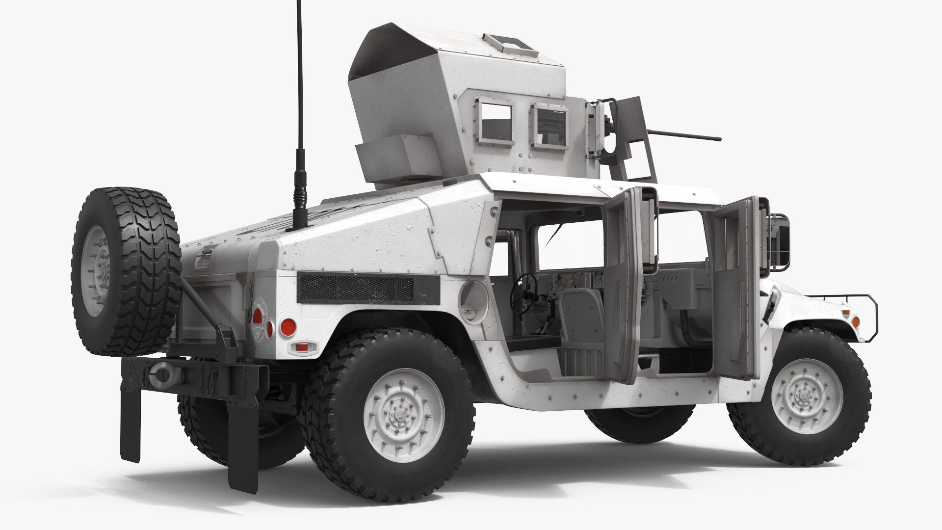 Hummer UN Gun Truck Rigged, view 6
