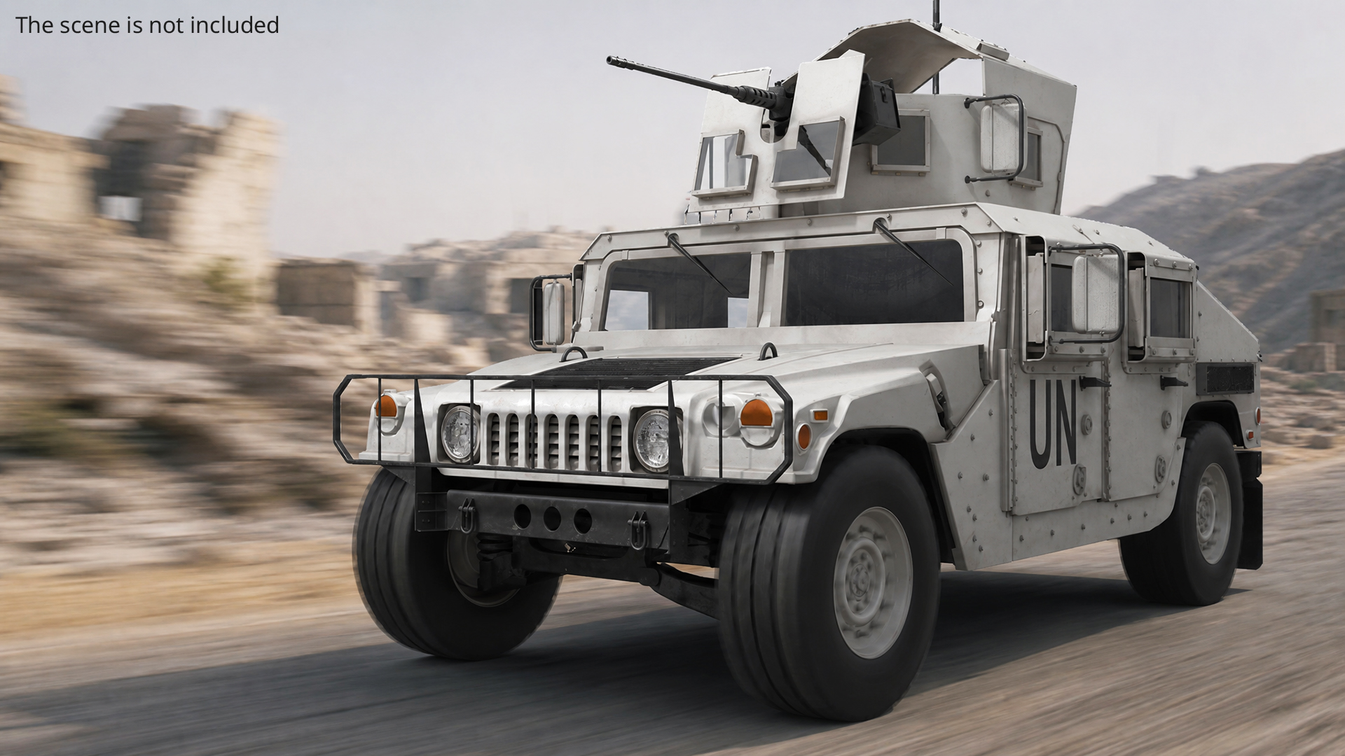 Hummer UN Gun Truck Rigged, view 2