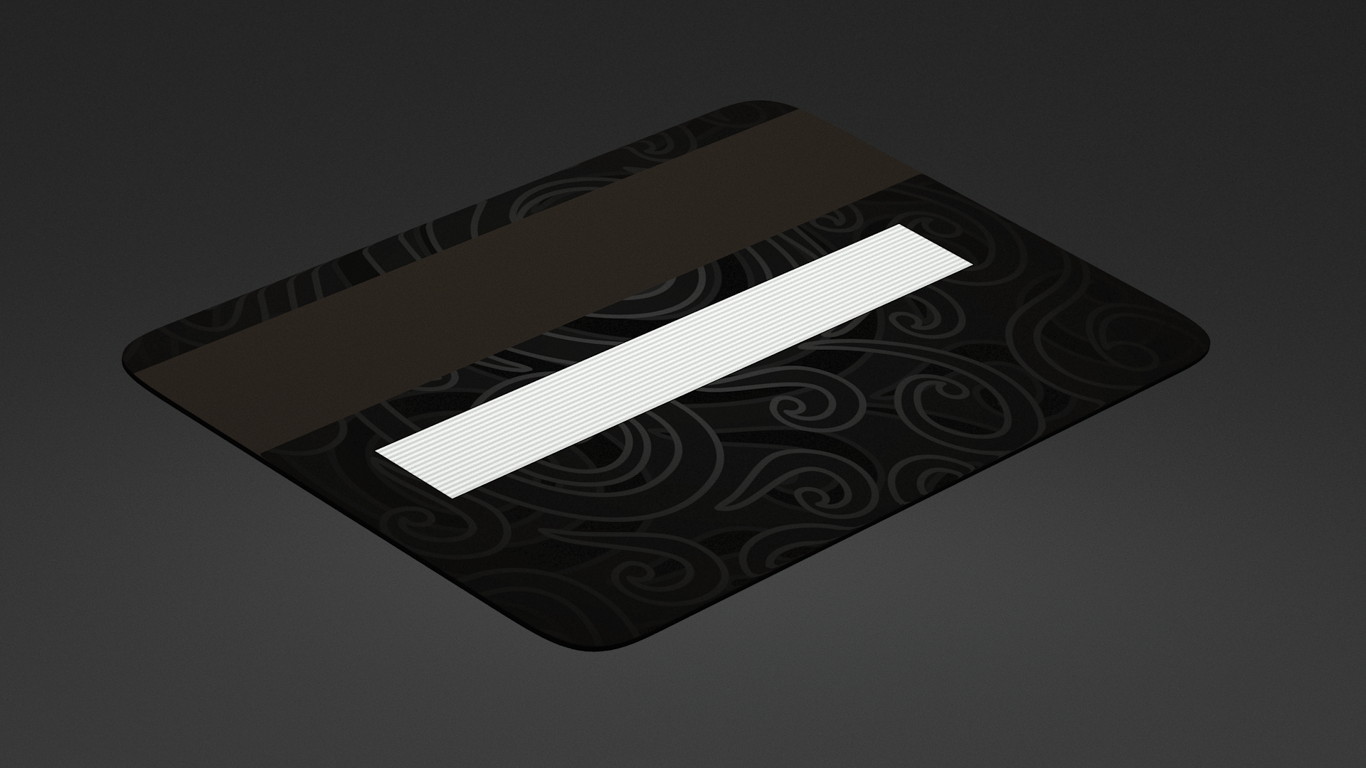 3D MasterCard Black Edition Credit Card