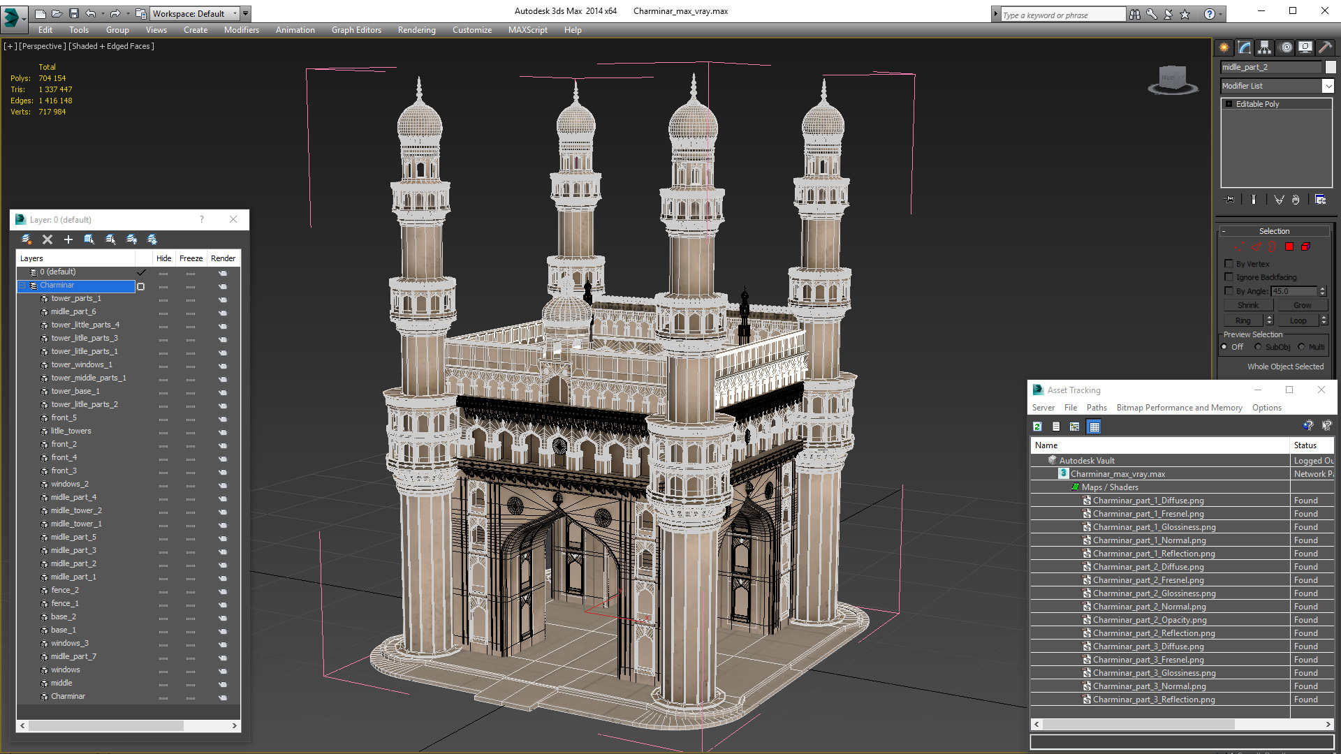 Charminar 3D model