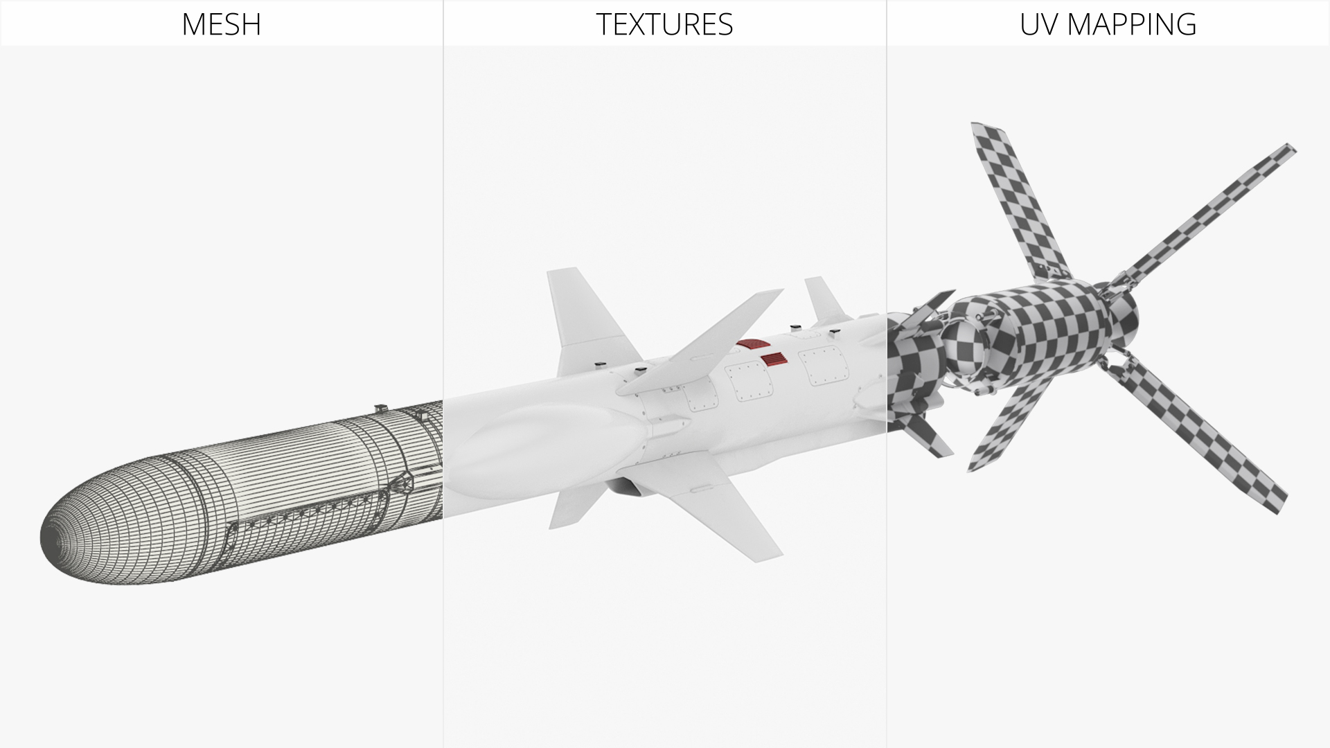 Guided Drone Missile with Foldable Fins - view 6