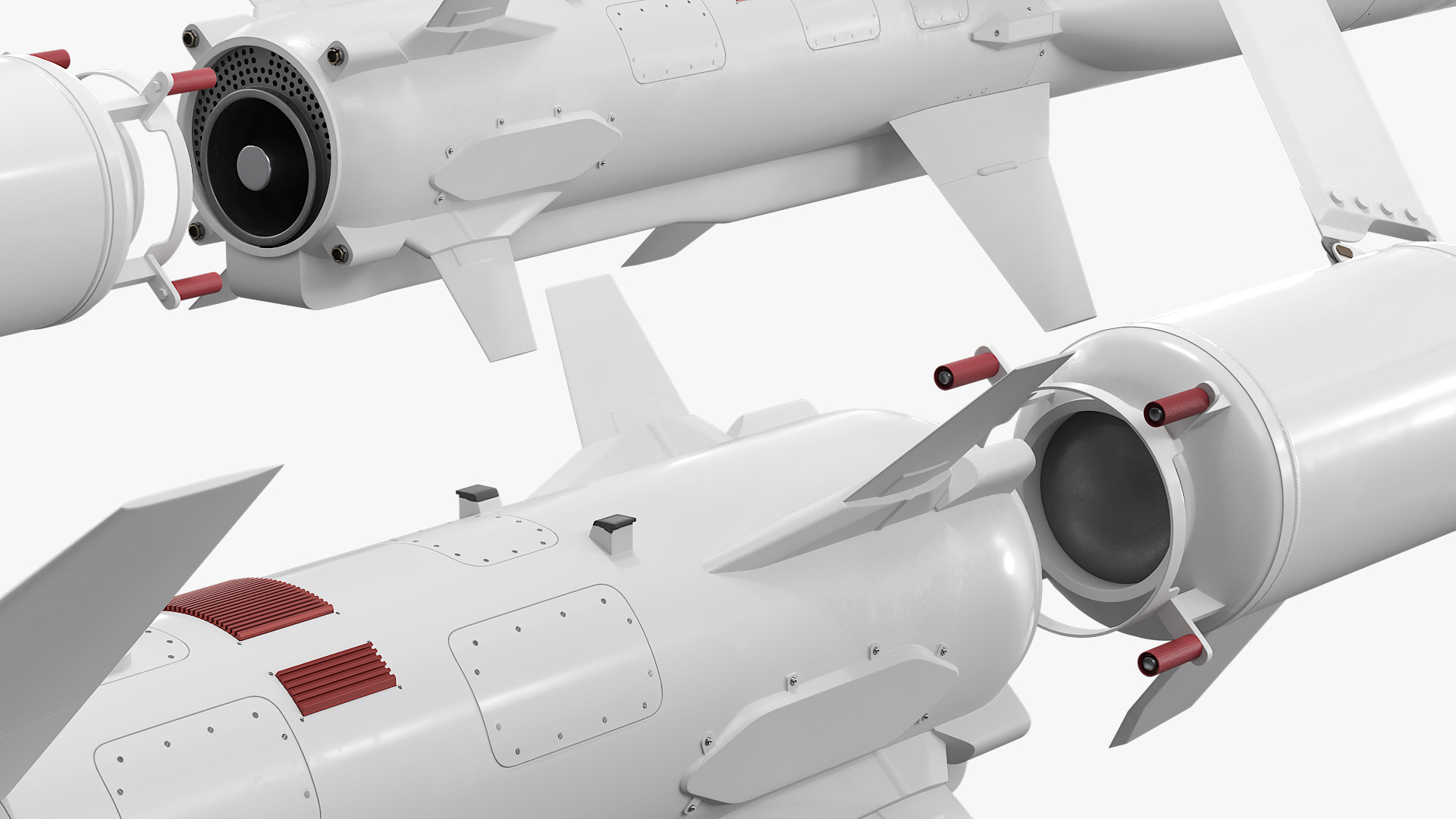 Guided Drone Missile with Foldable Fins - view 5