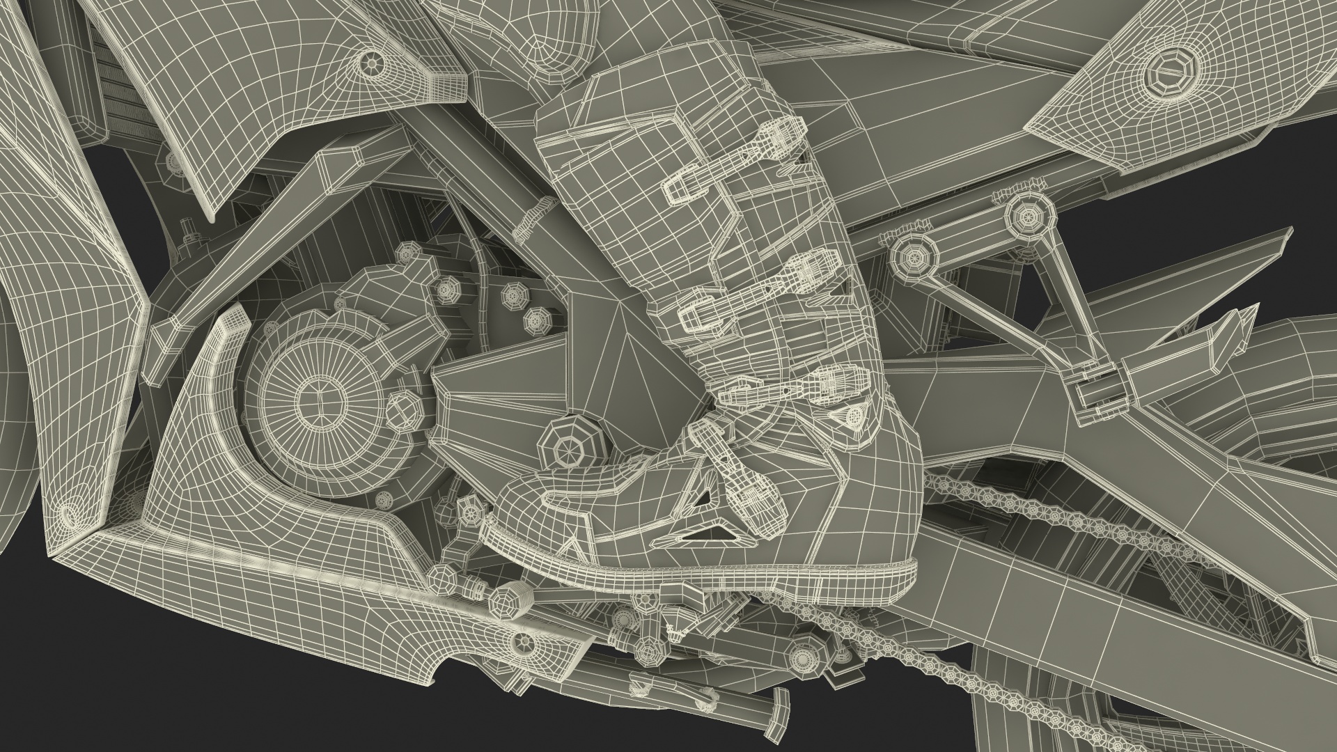 3D model Sport Motorcycle with Rider in Race Suit