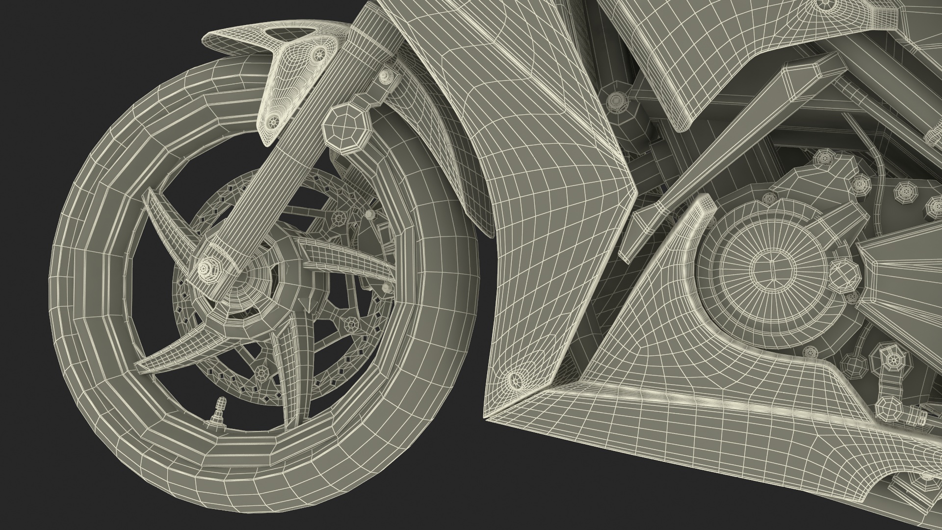 3D model Sport Motorcycle with Rider in Race Suit