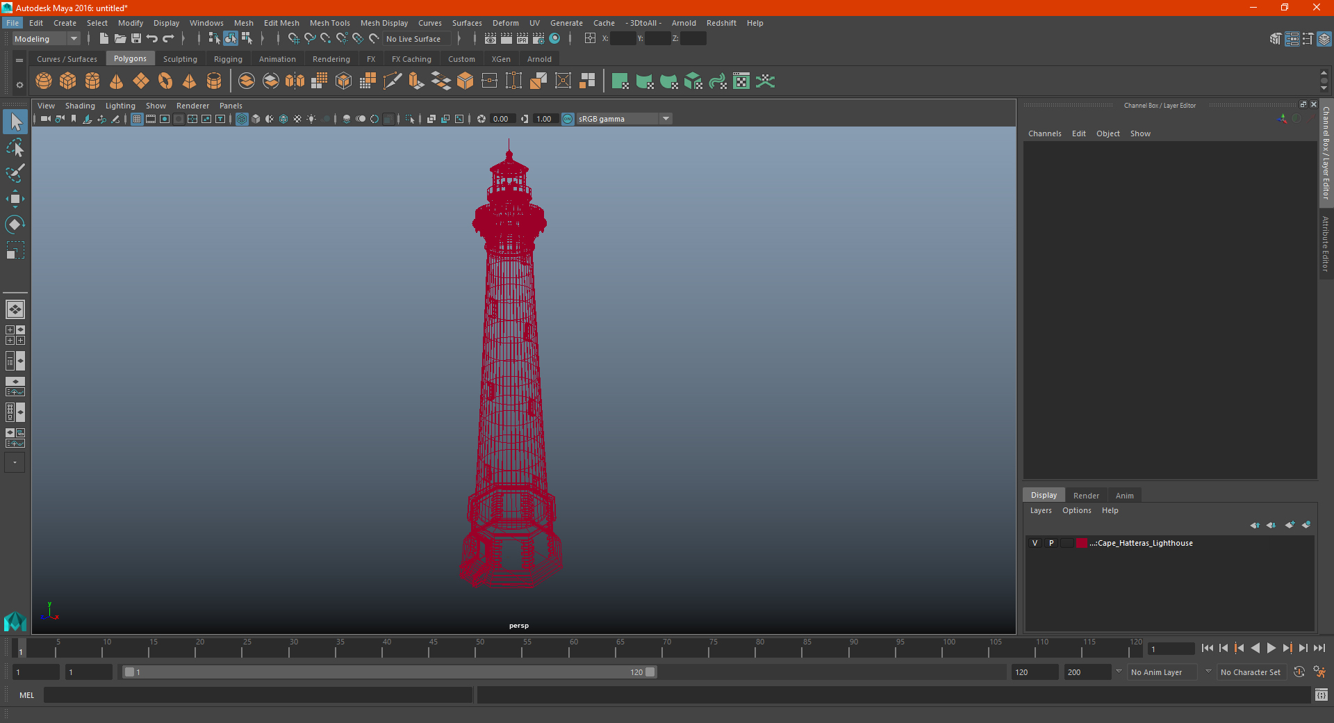 Cape Hatteras Lighthouse 3D model