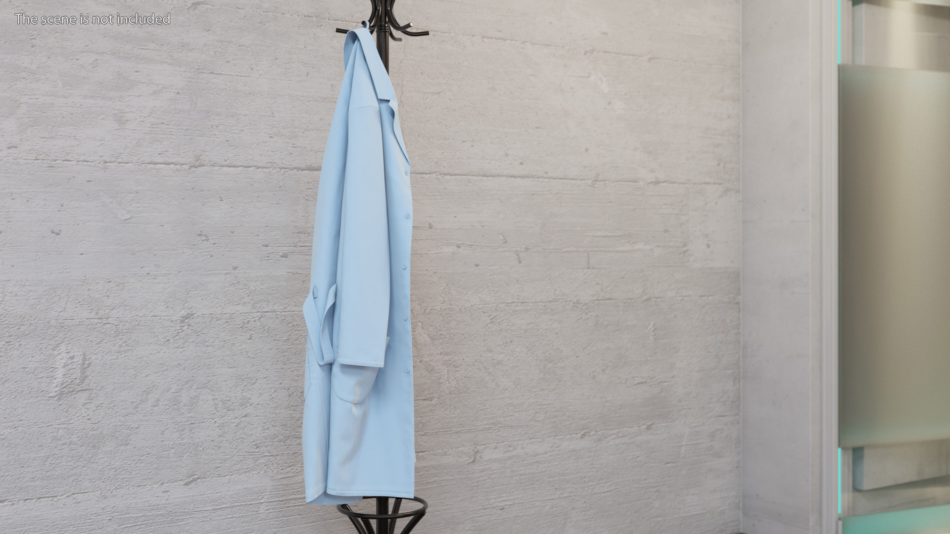 3D Lab Coat Blue Hanging