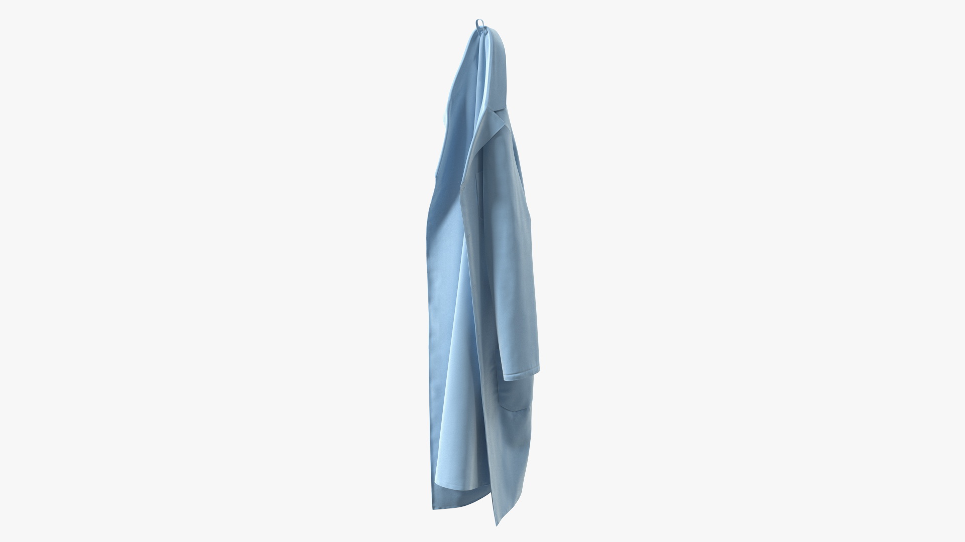 3D Lab Coat Blue Hanging