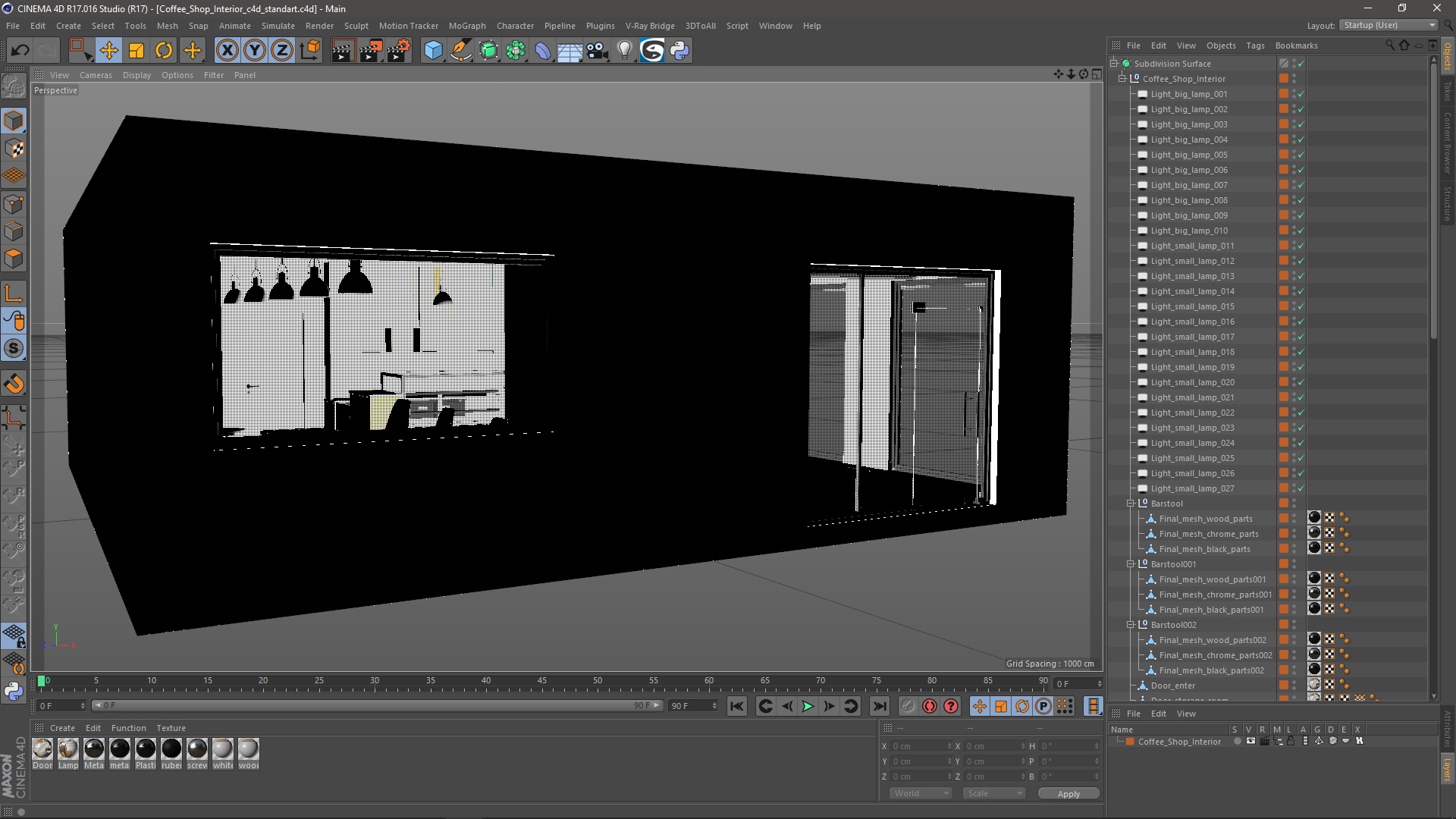 3D model Coffee Shop Interior