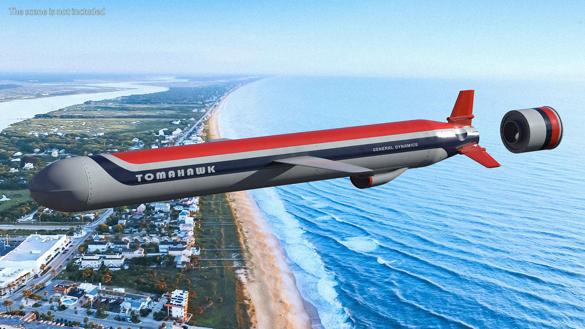 3D model General Dynamics Tomahawk Cruise Missile