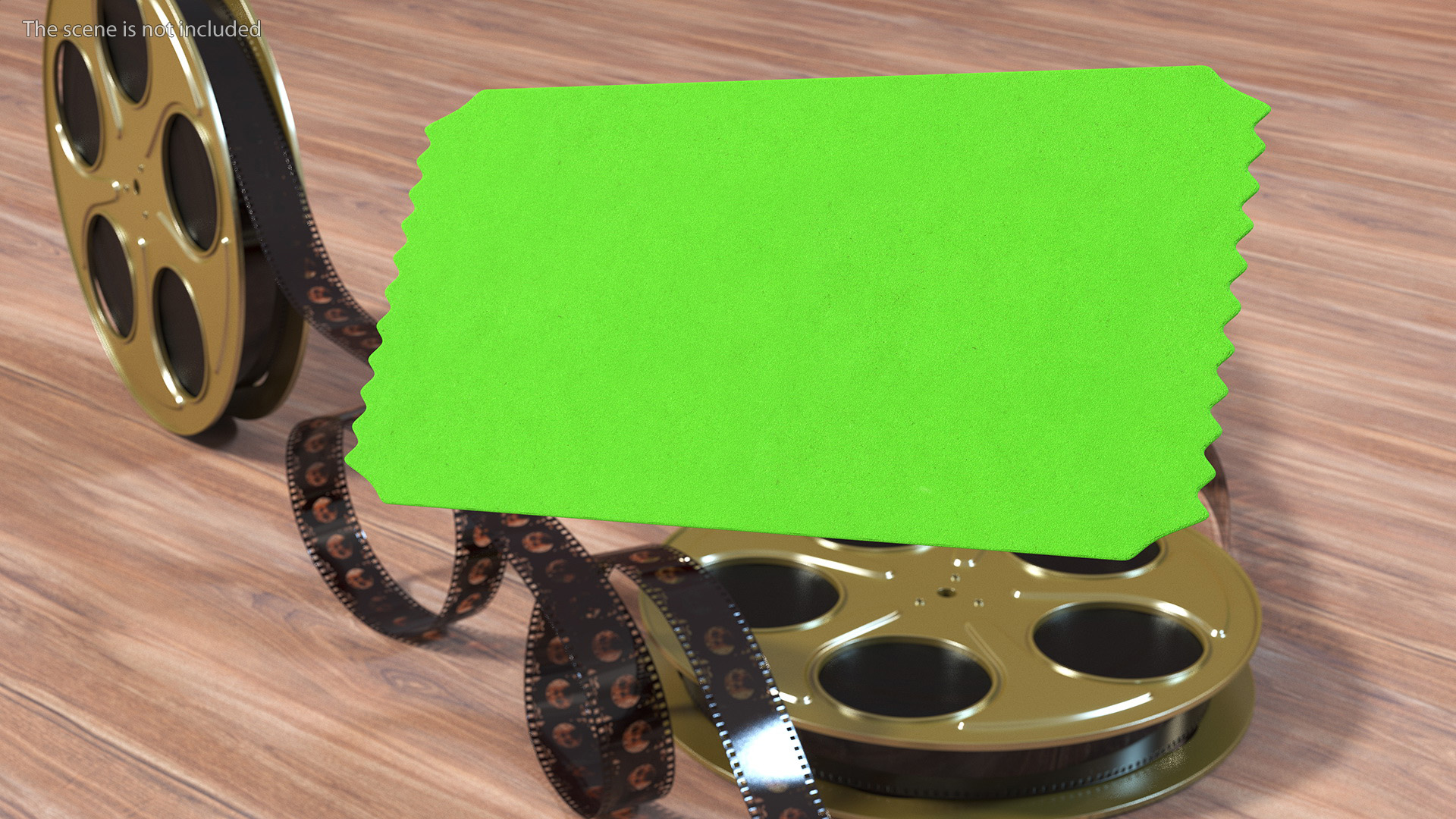 3D Vintage Cinema Admission Ticket