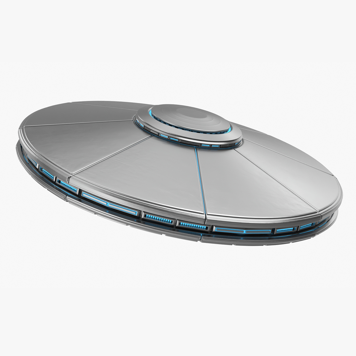UFO Alien Flying Saucer Rigged