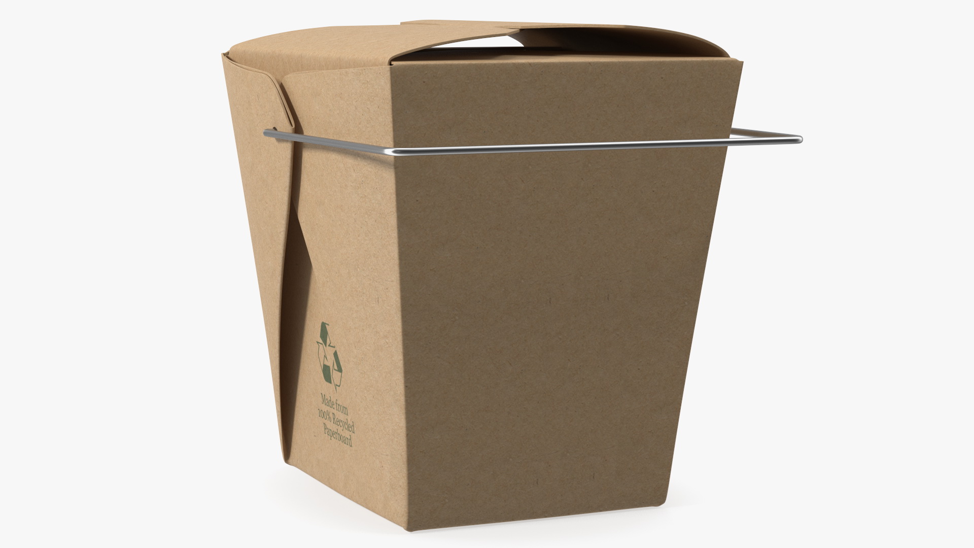 3D Kraft Paper Take Out Food Container 32 Oz