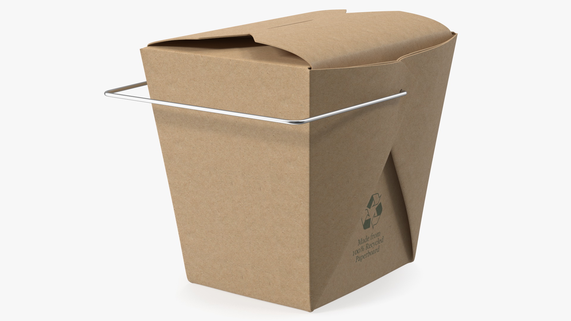 3D Kraft Paper Take Out Food Container 32 Oz