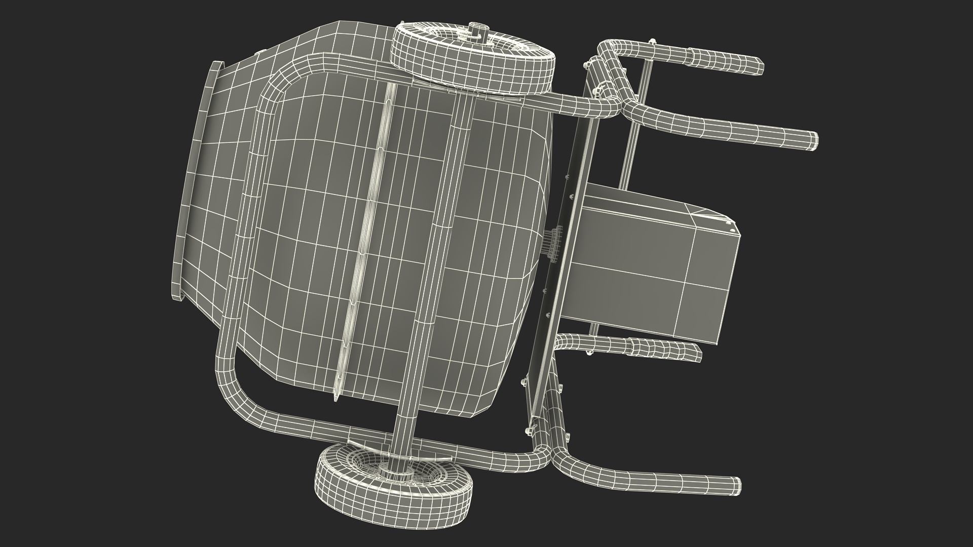 3D model Portable Cement Concrete Mixer