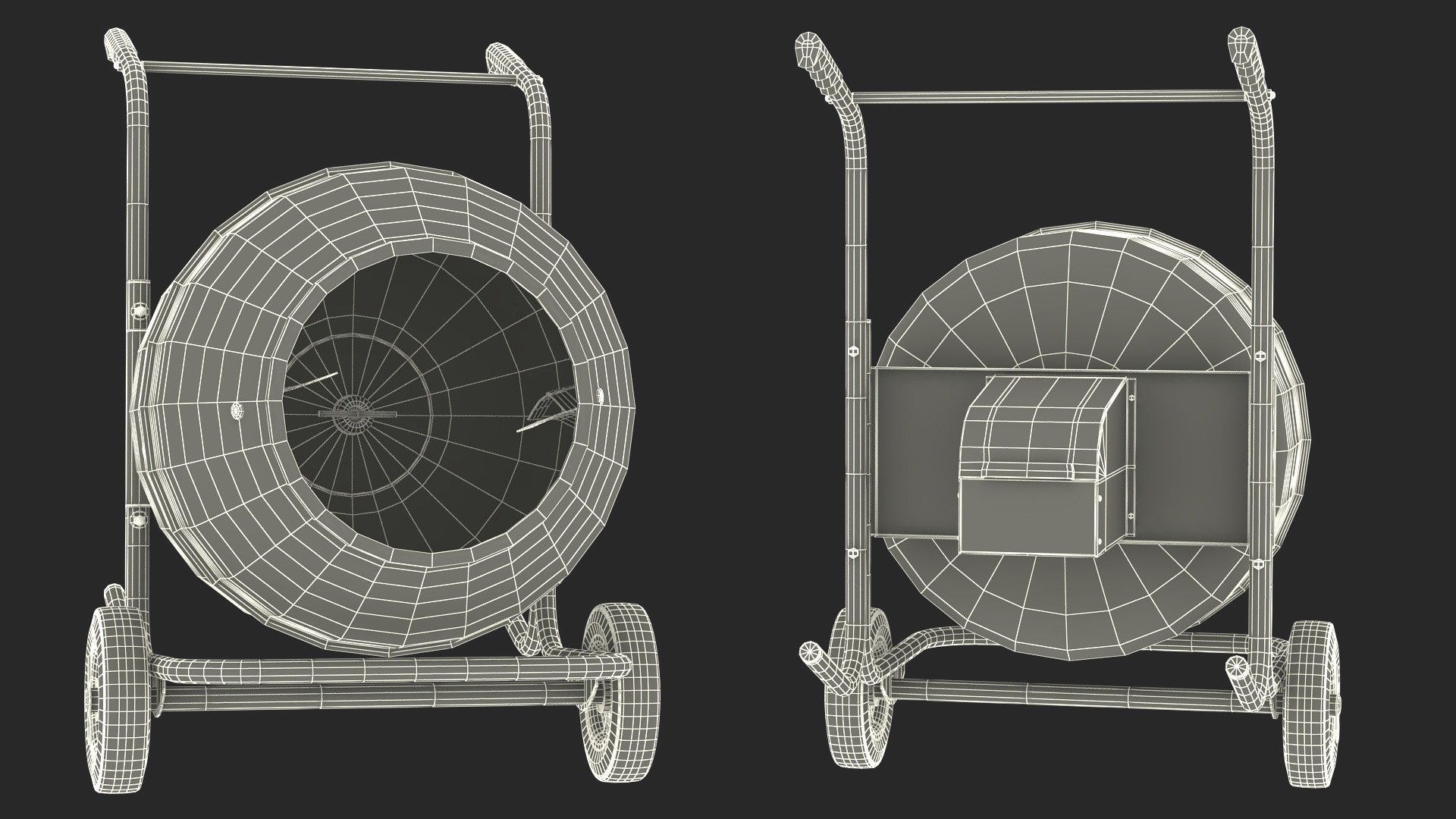 3D model Portable Cement Concrete Mixer