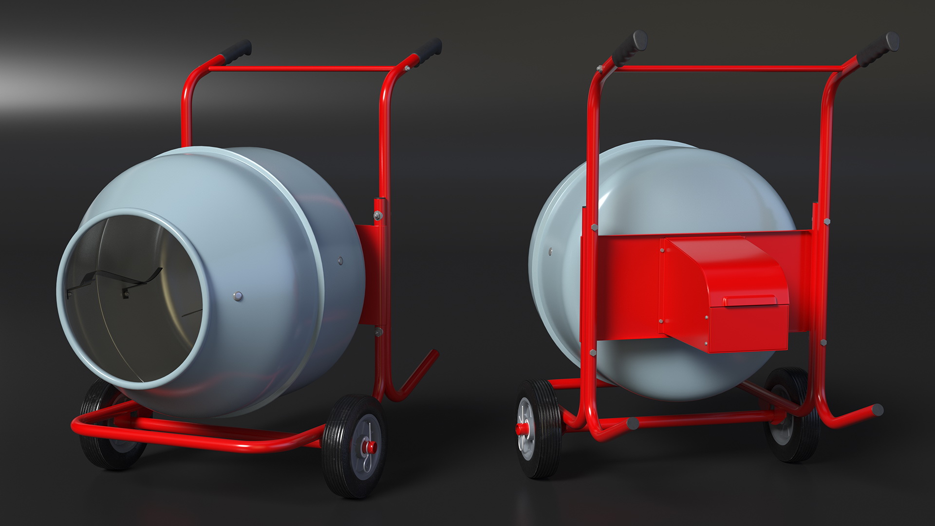 3D model Portable Cement Concrete Mixer