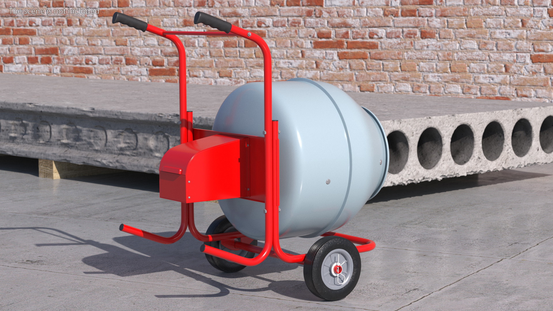 3D model Portable Cement Concrete Mixer