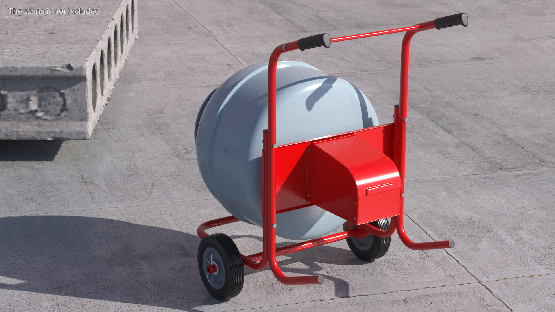 3D model Portable Cement Concrete Mixer