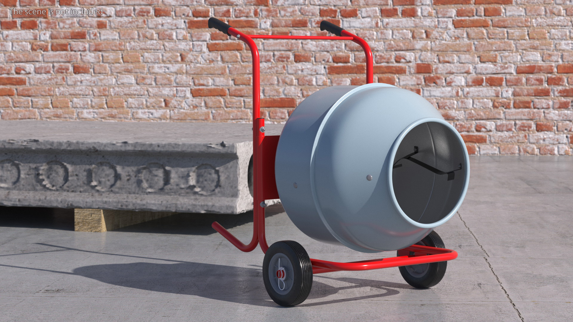 3D model Portable Cement Concrete Mixer