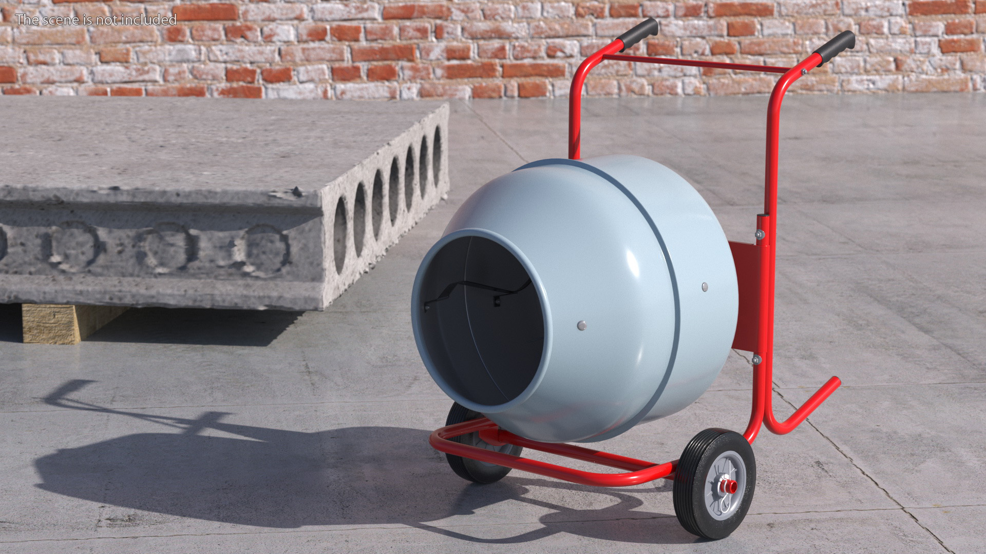3D model Portable Cement Concrete Mixer