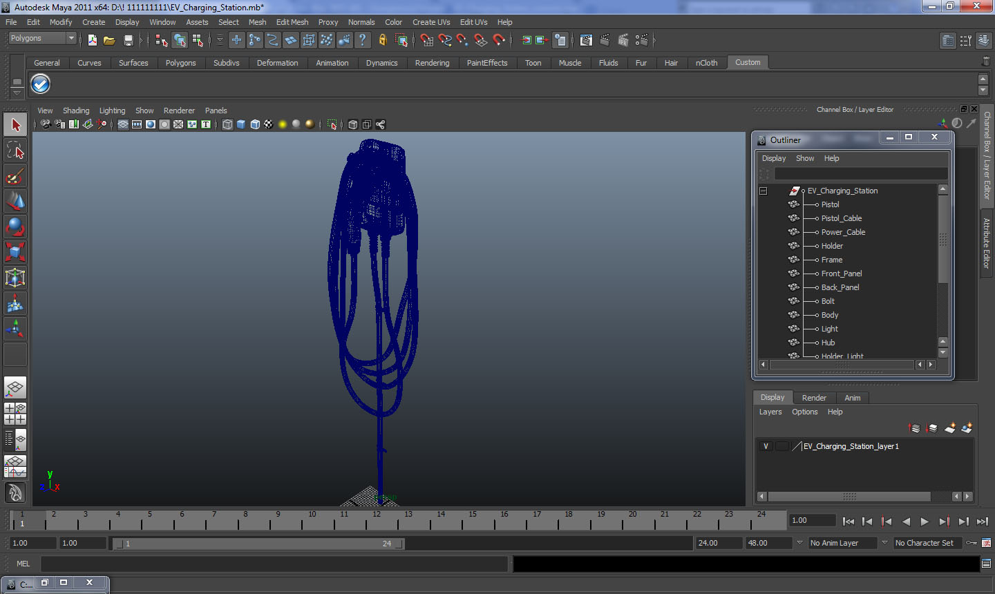 EV Charging Station 3D model