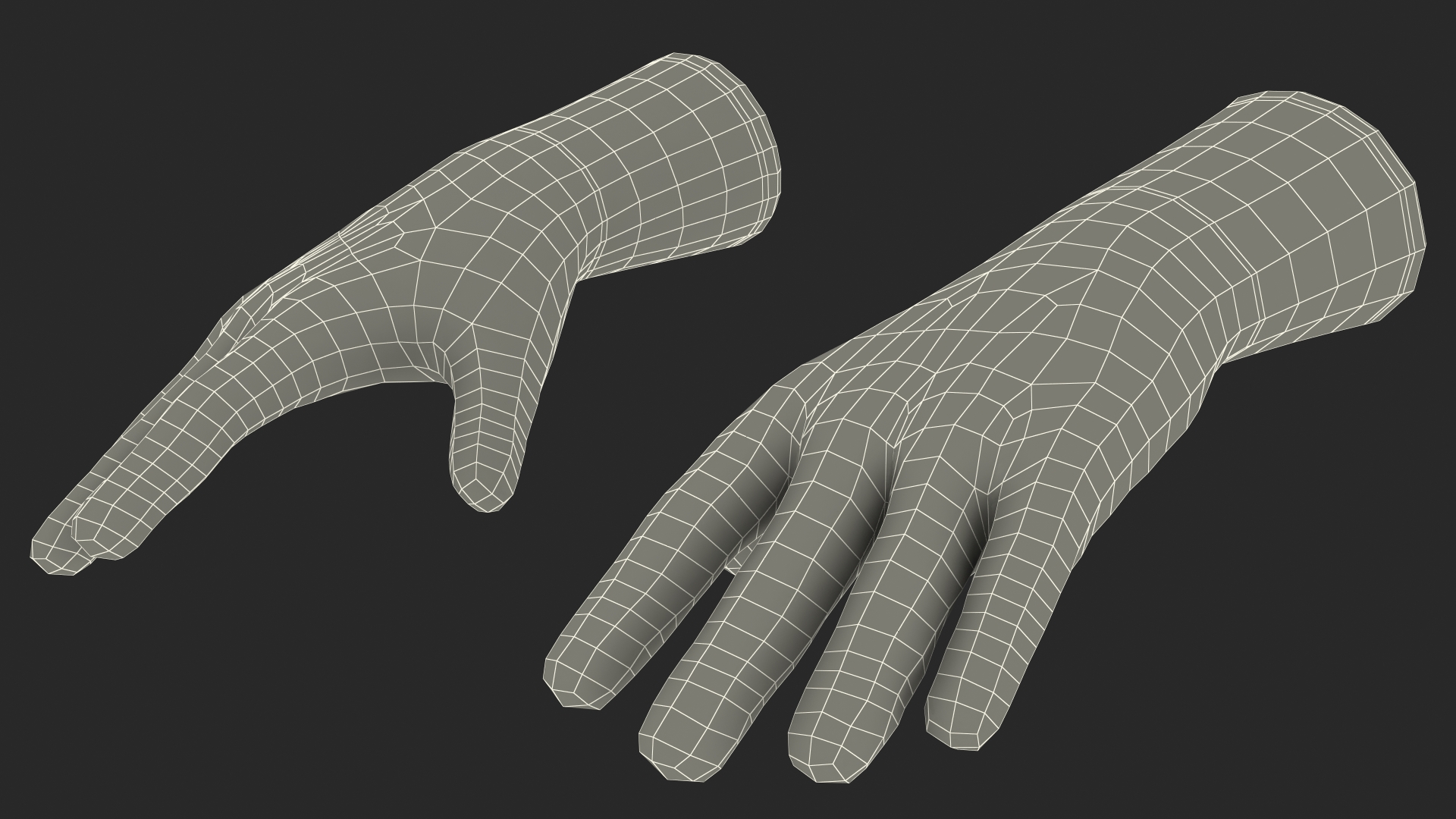 3D model Safety Work Gloves Rigged