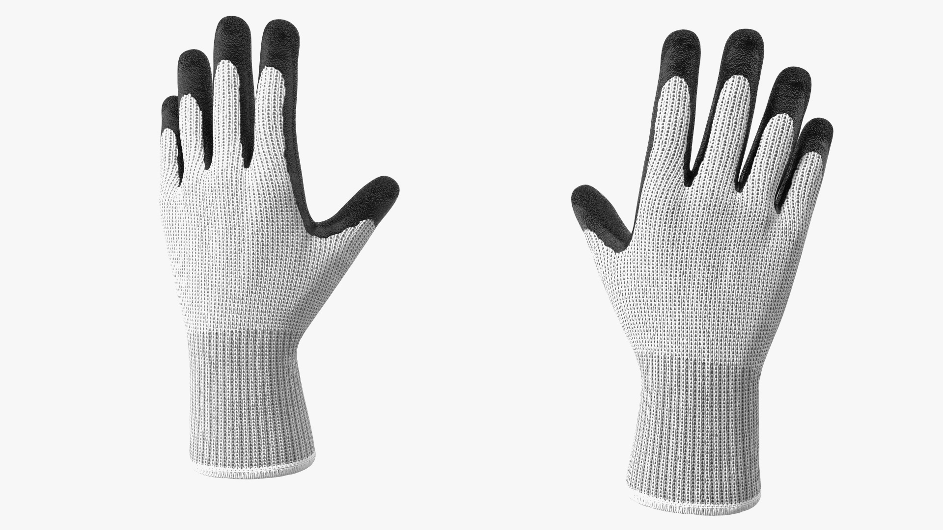 3D model Safety Work Gloves Rigged