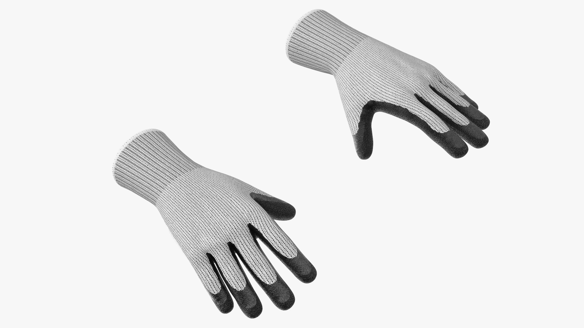3D model Safety Work Gloves Rigged