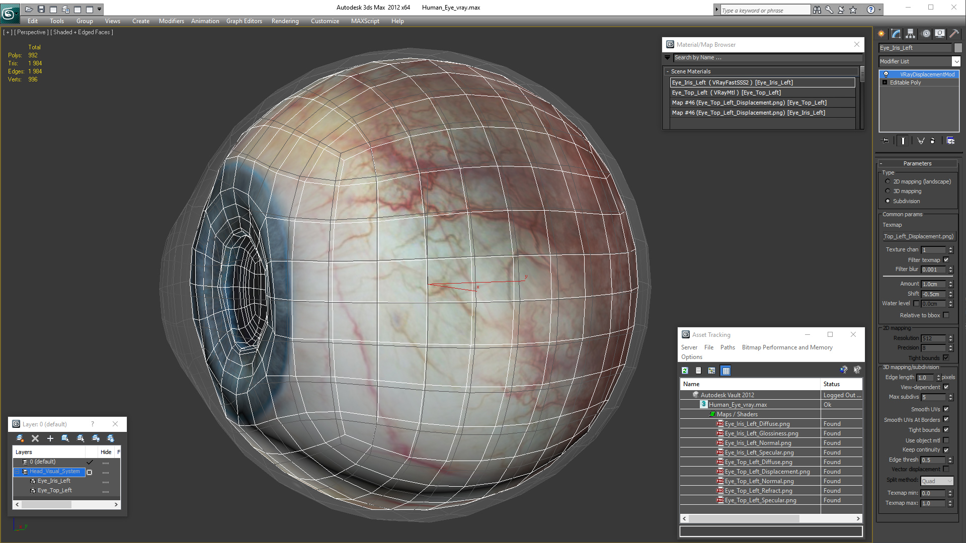 Human Eye 3D model