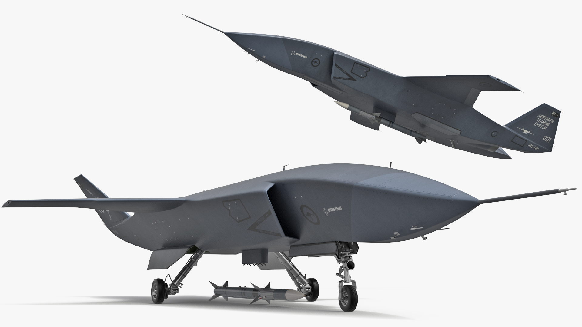 Boeing MQ-28 Ghost Bat with Air to Air Missile, view 9