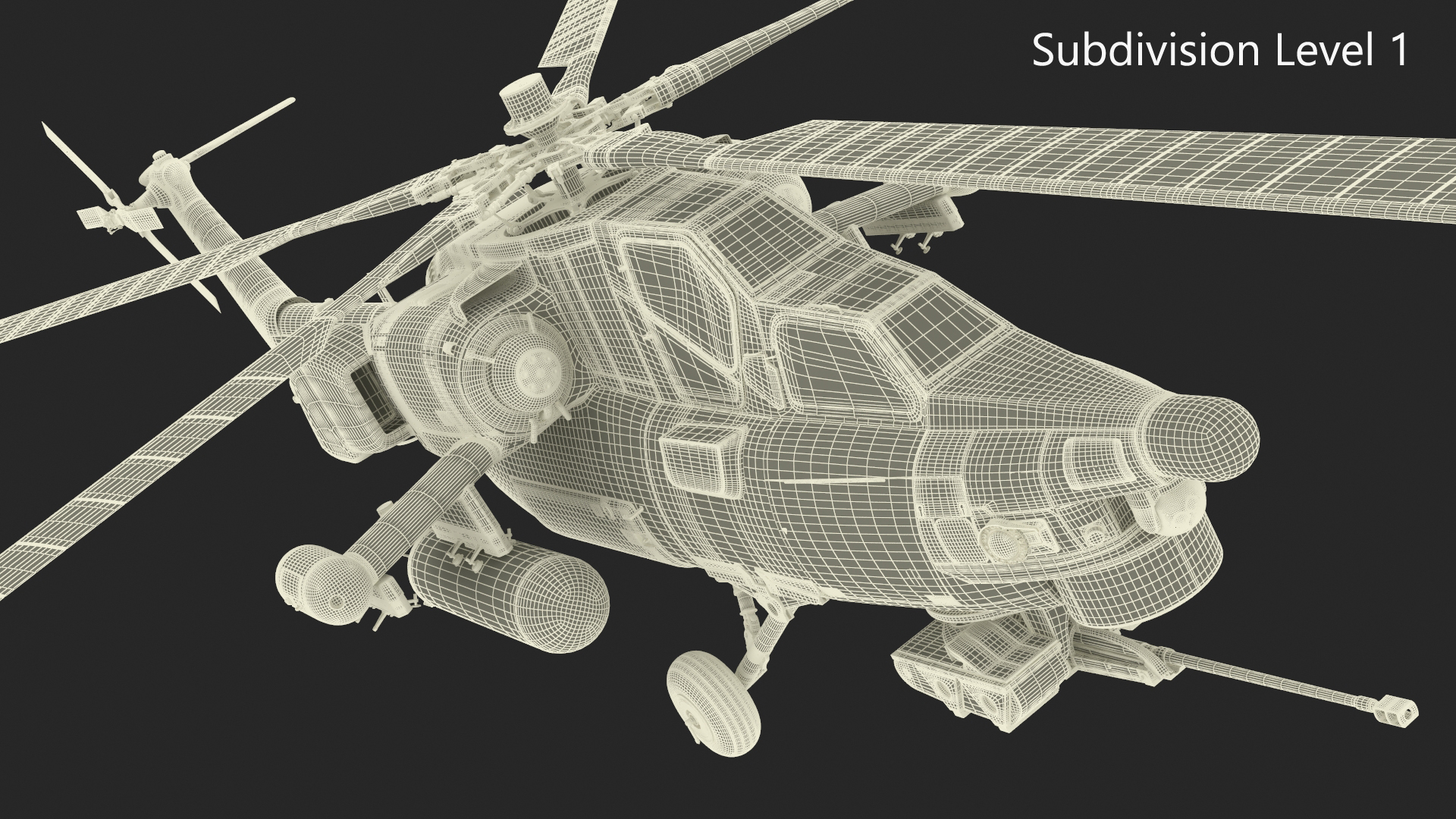 Mi-28 Havoc Russian Attack Helicopter Rigged 3D model