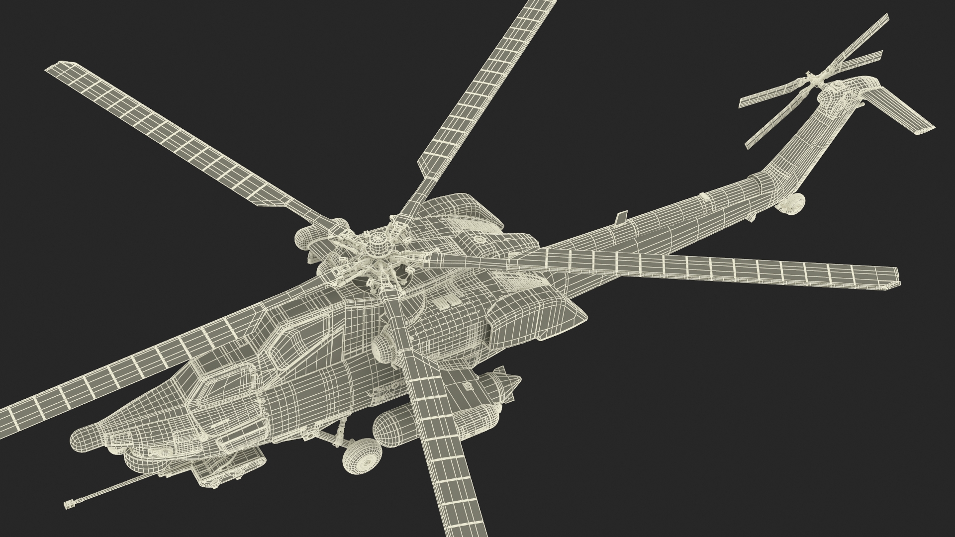 Mi-28 Havoc Russian Attack Helicopter Rigged 3D model