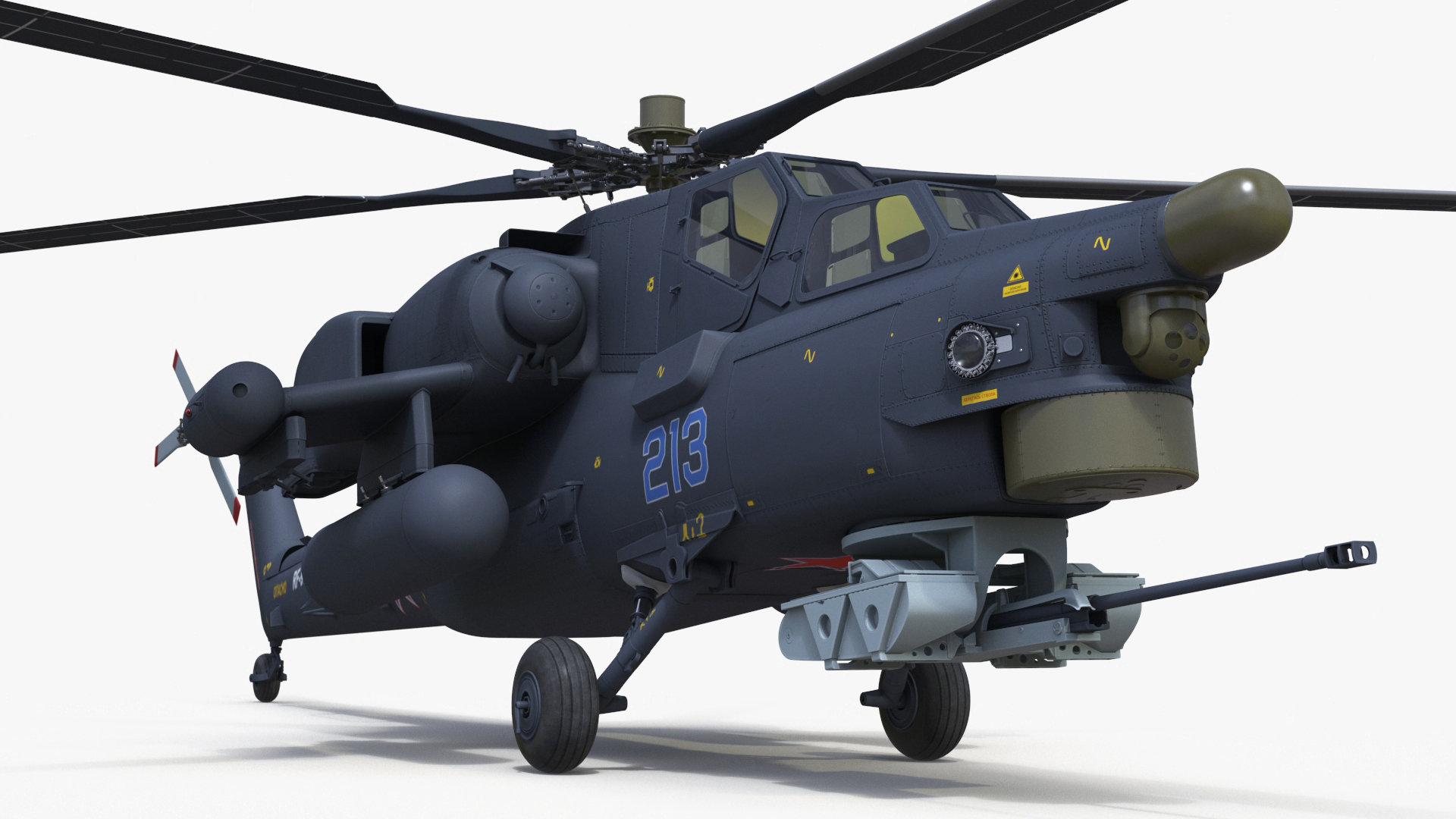 Mi-28 Havoc Russian Attack Helicopter Rigged 3D model