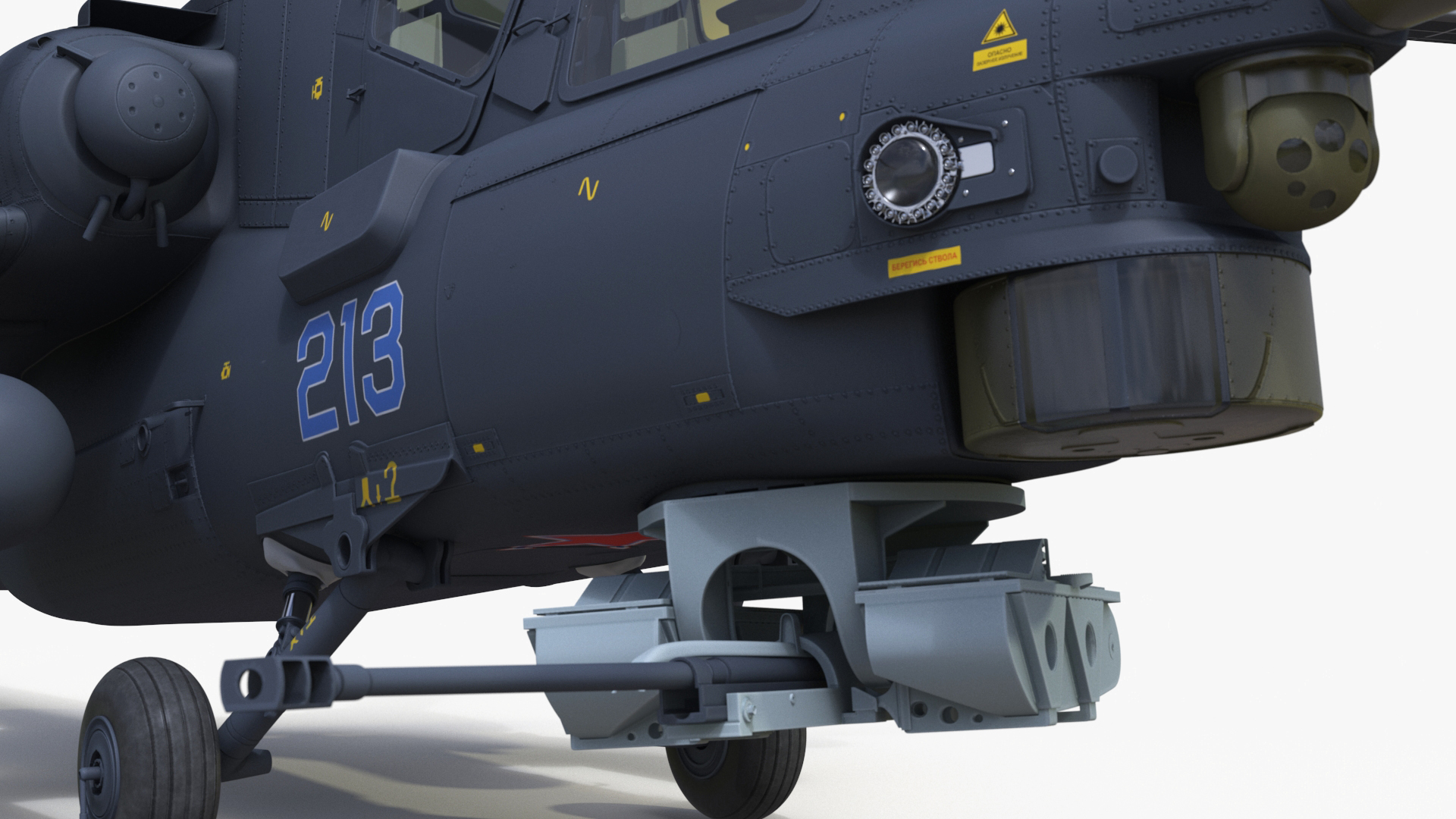 Mi-28 Havoc Russian Attack Helicopter Rigged 3D model