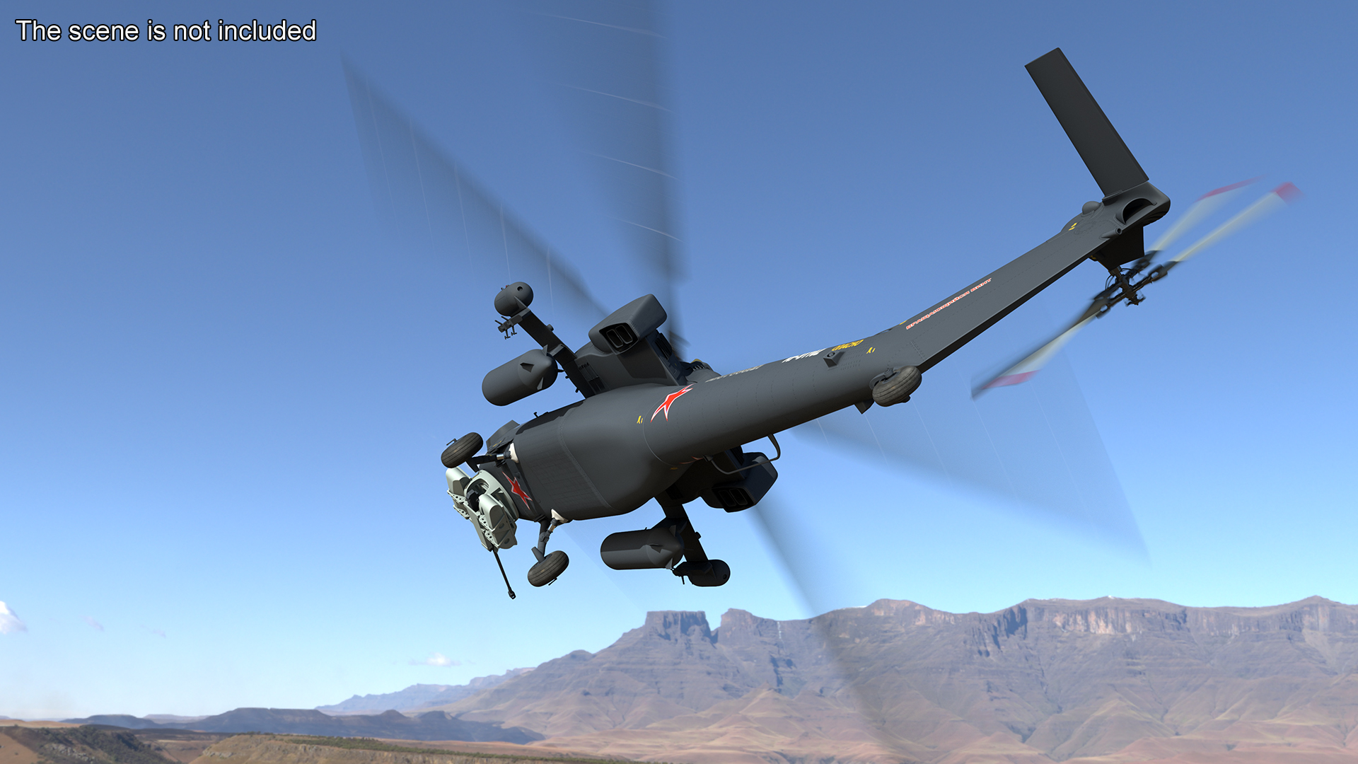 Mi-28 Havoc Russian Attack Helicopter Rigged 3D model