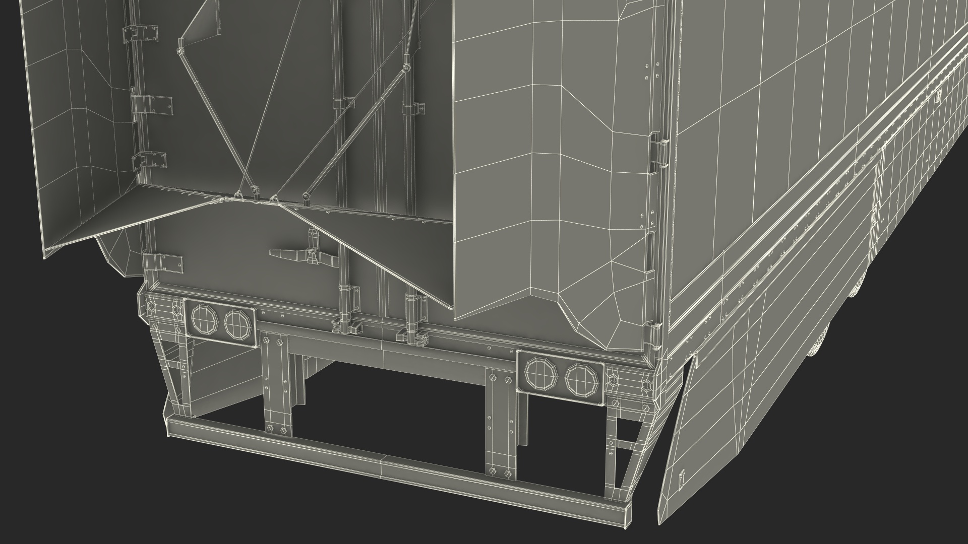 3D Trailer for Kenworth SuperTruck 2 model