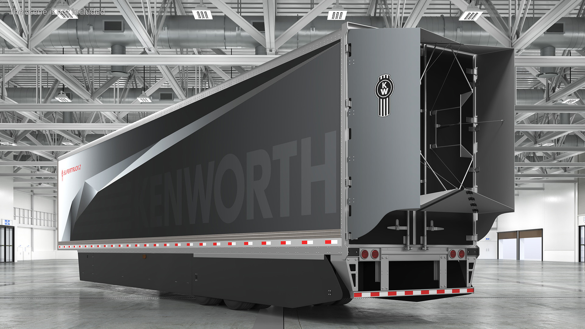 3D Trailer for Kenworth SuperTruck 2 model
