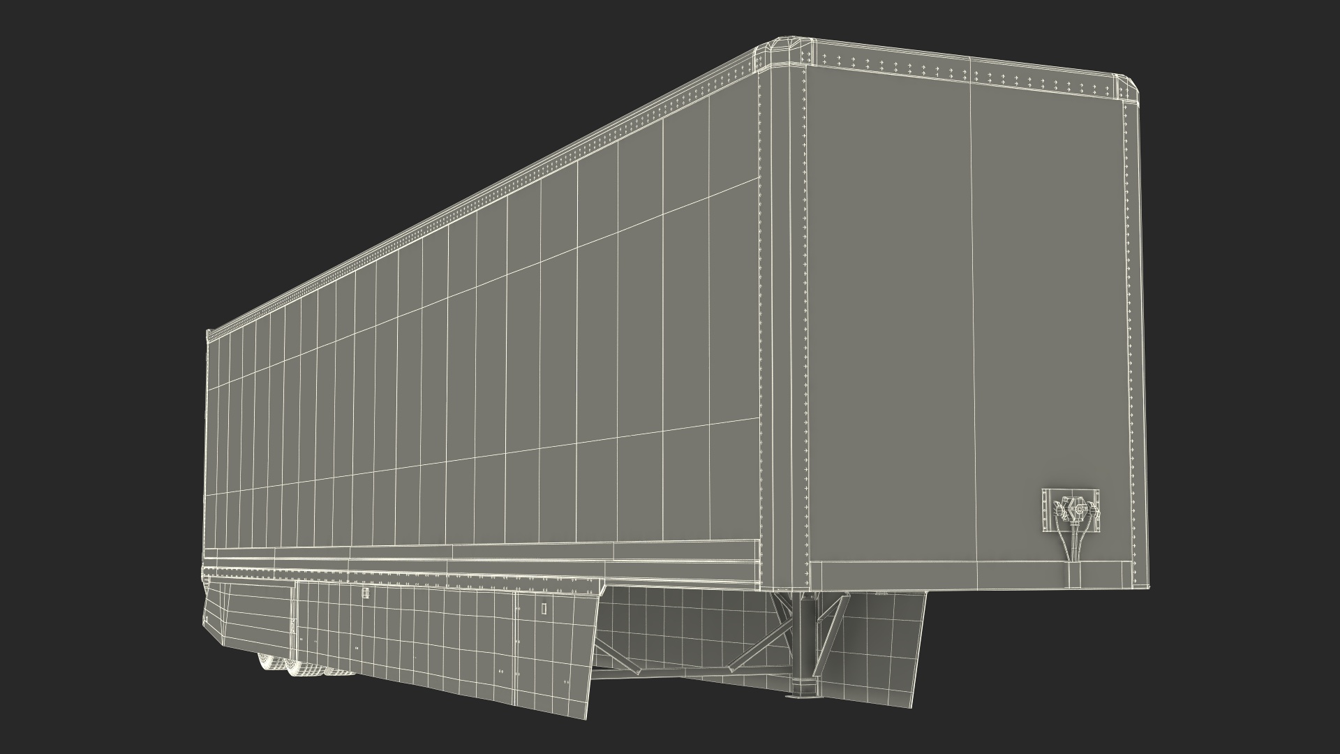 3D Trailer for Kenworth SuperTruck 2 model