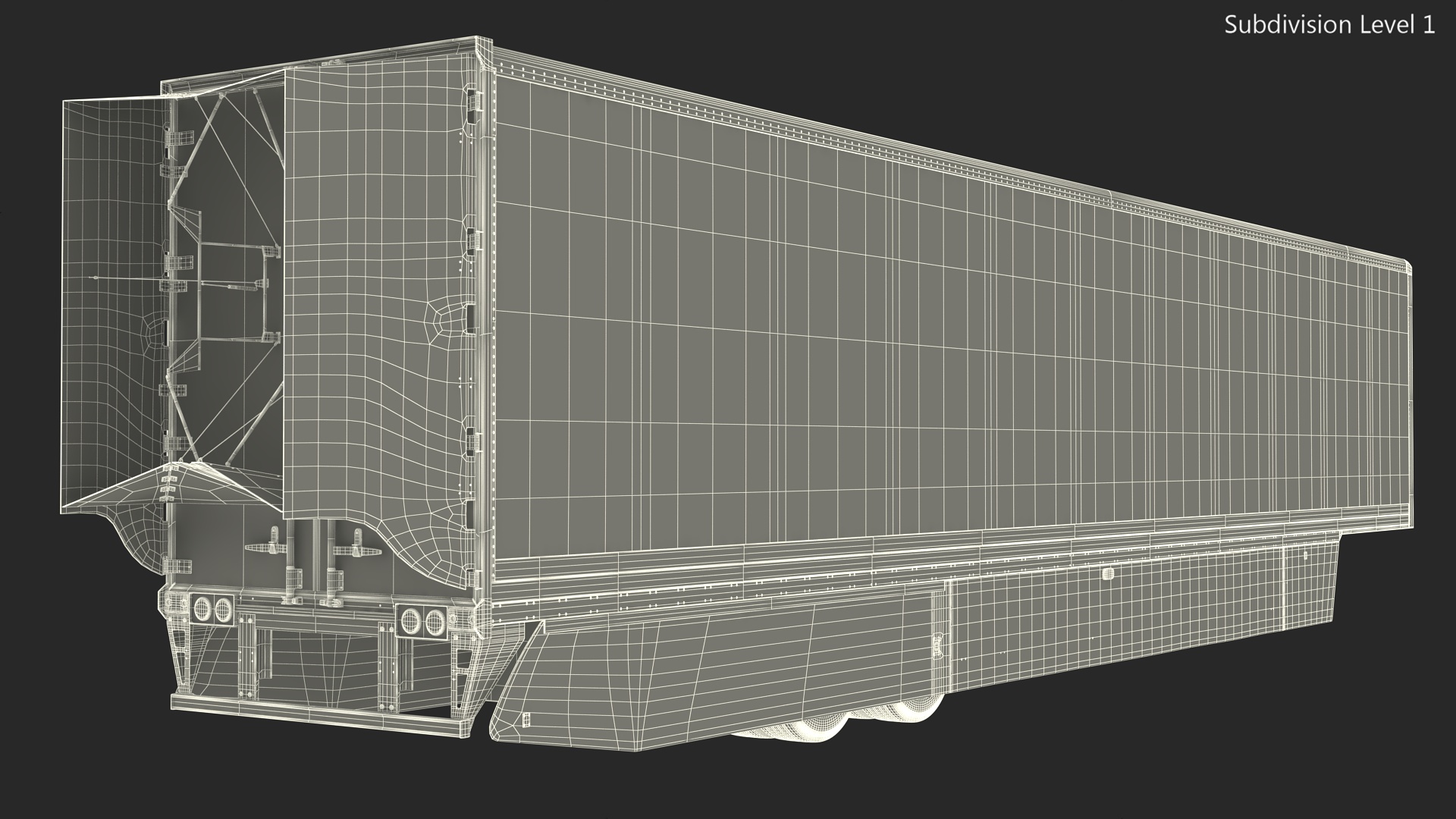 3D Trailer for Kenworth SuperTruck 2 model