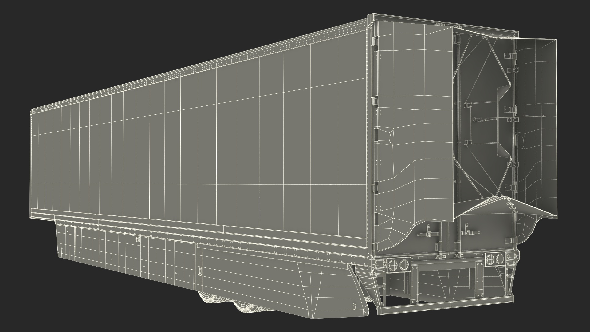 3D Trailer for Kenworth SuperTruck 2 model