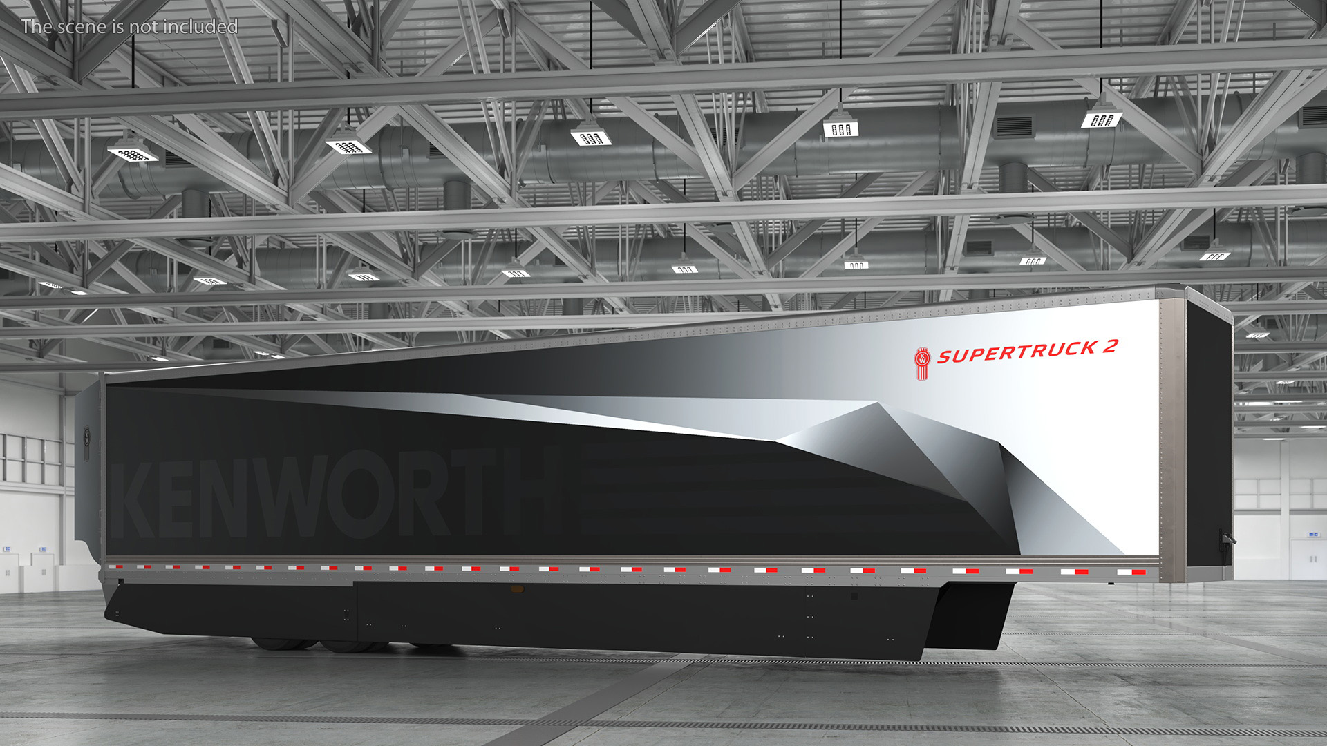 3D Trailer for Kenworth SuperTruck 2 model