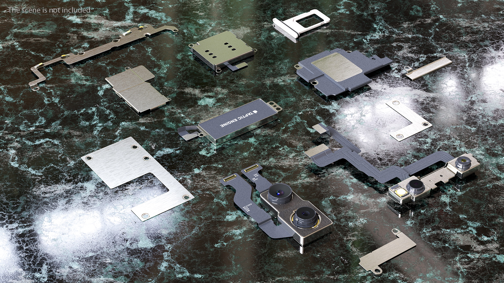 3D iPhone 11 with Full Internal Structure model