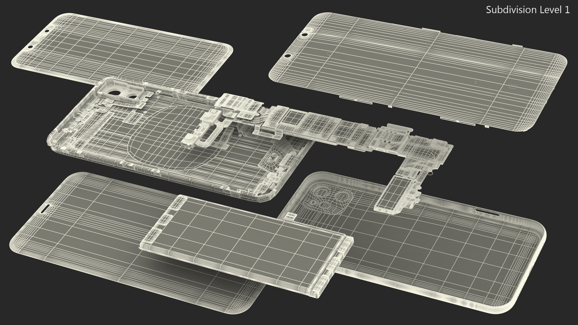 3D iPhone 11 with Full Internal Structure model