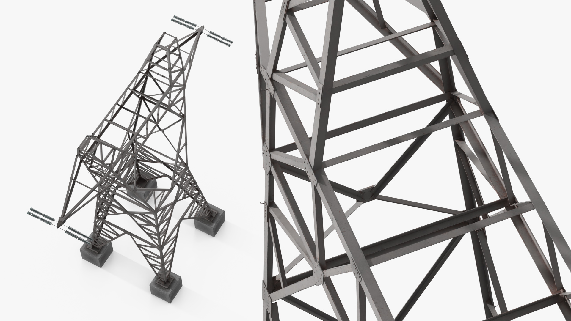 Horizontal Lattice Power Tower Gray - view 4
