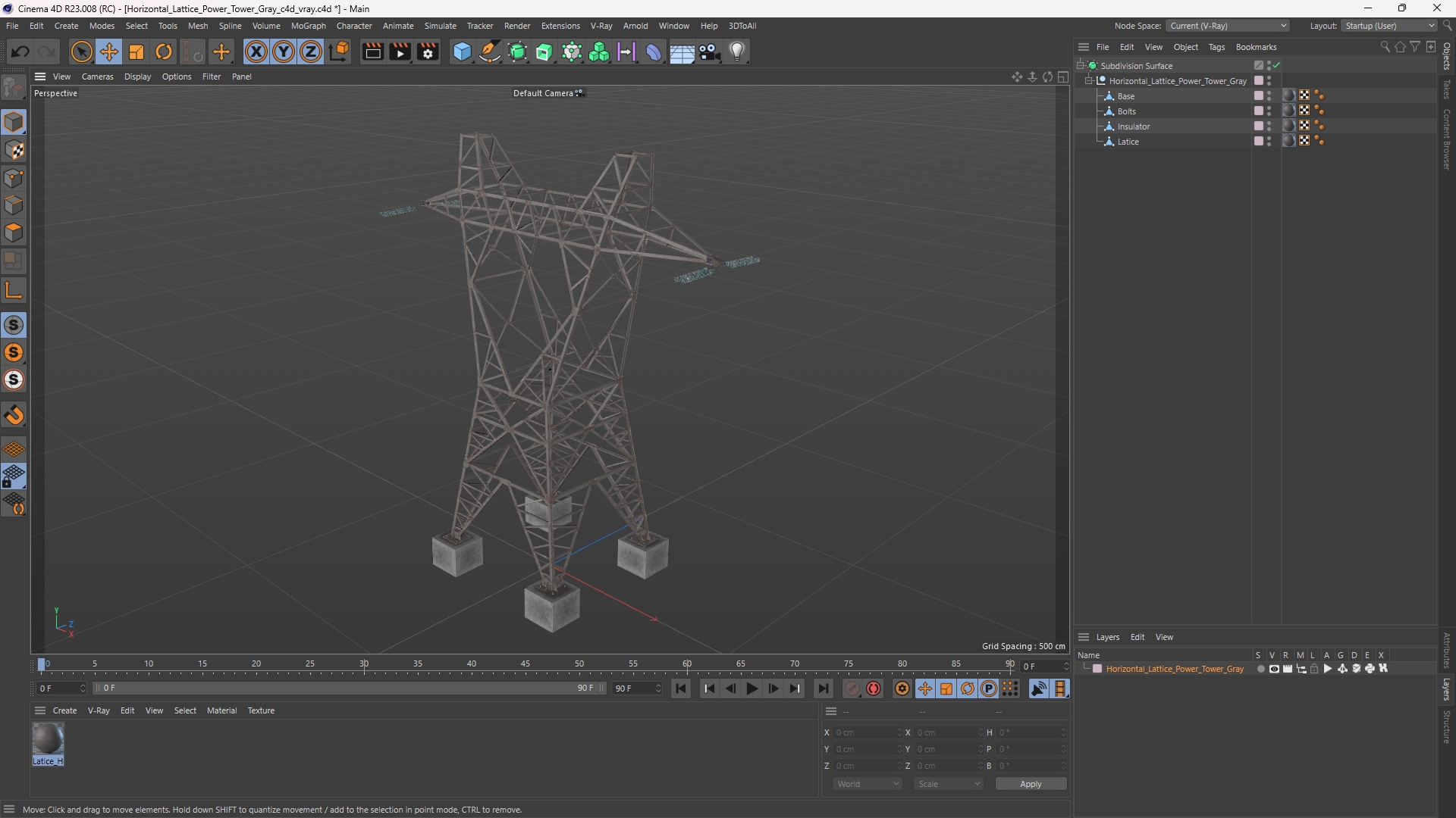 Horizontal Lattice Power Tower Gray - view 12