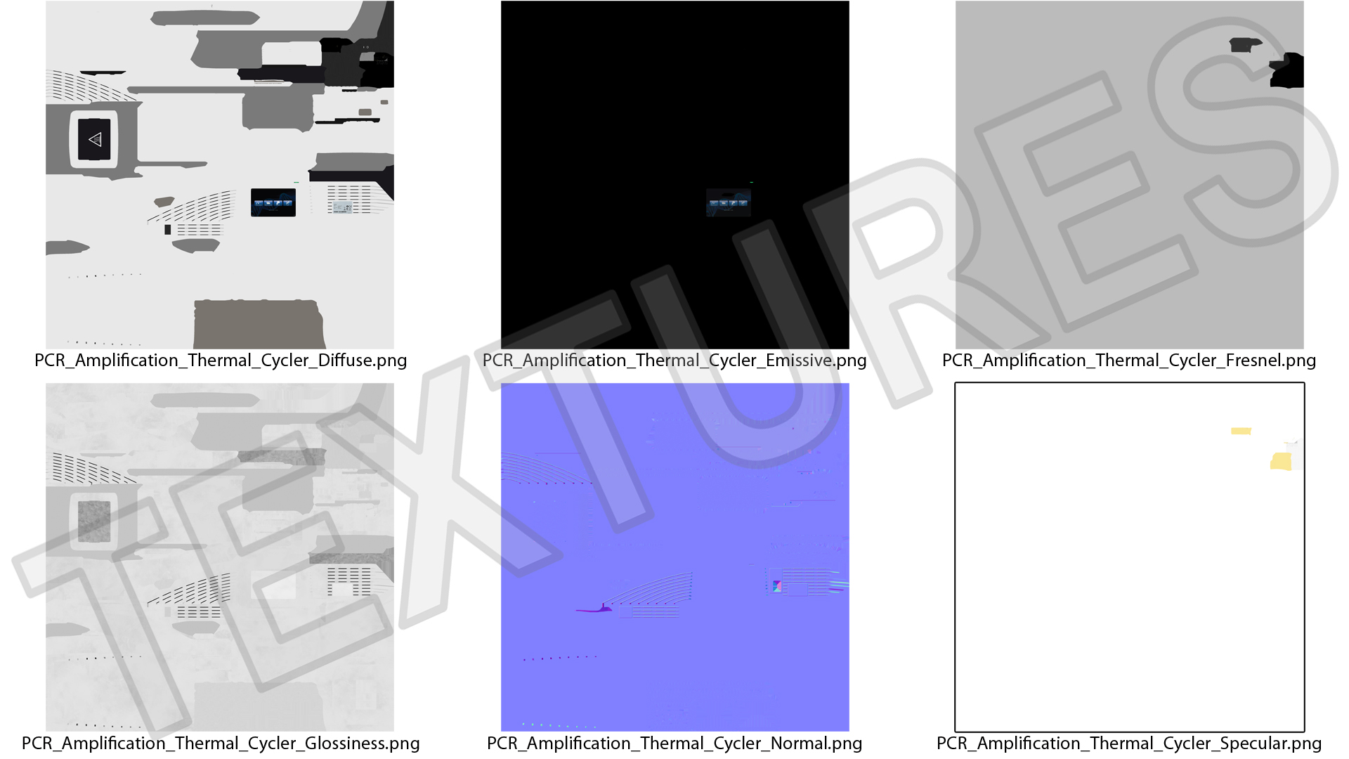 PCR Amplification Thermal Cycler 3D