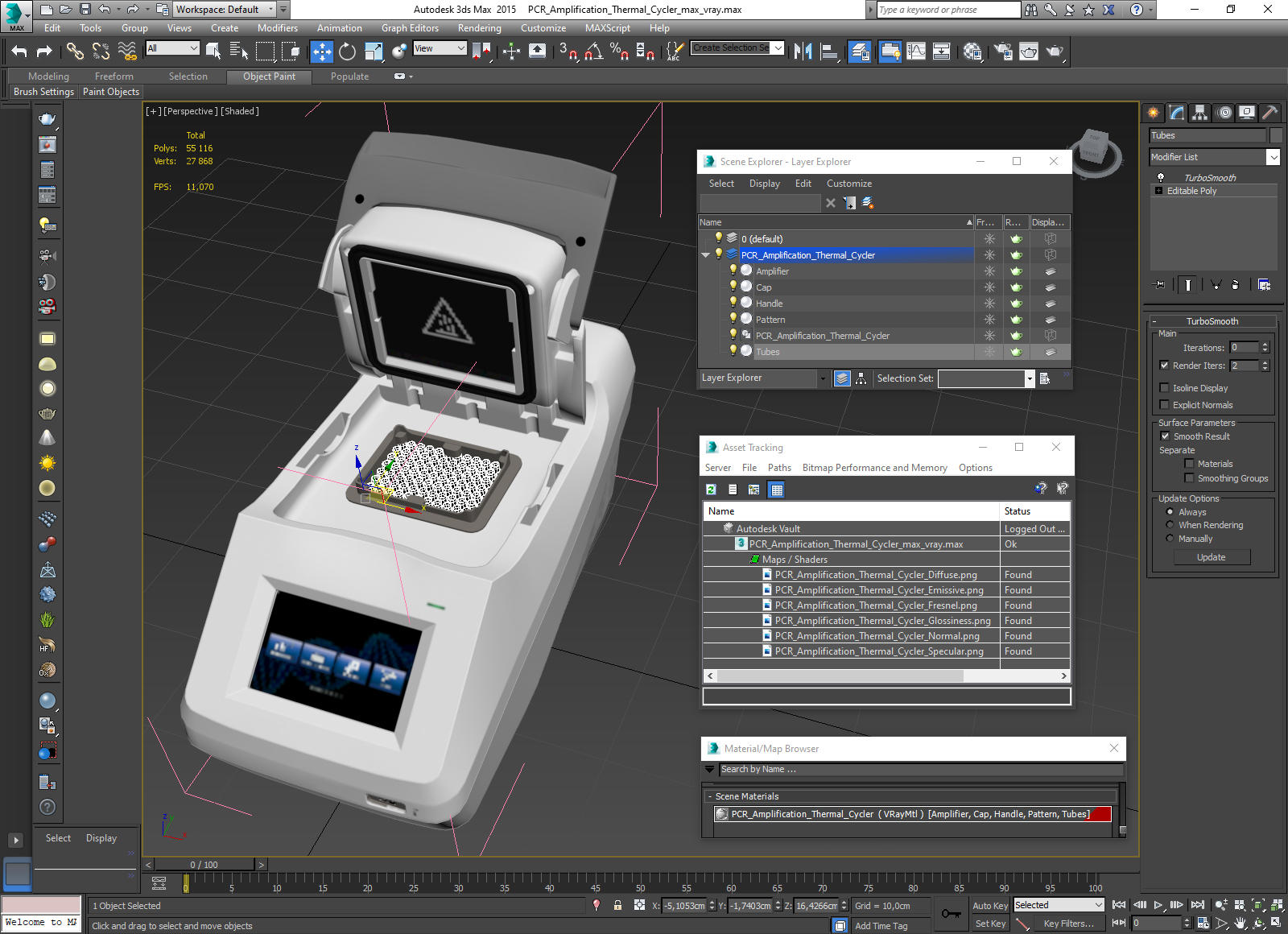 PCR Amplification Thermal Cycler 3D