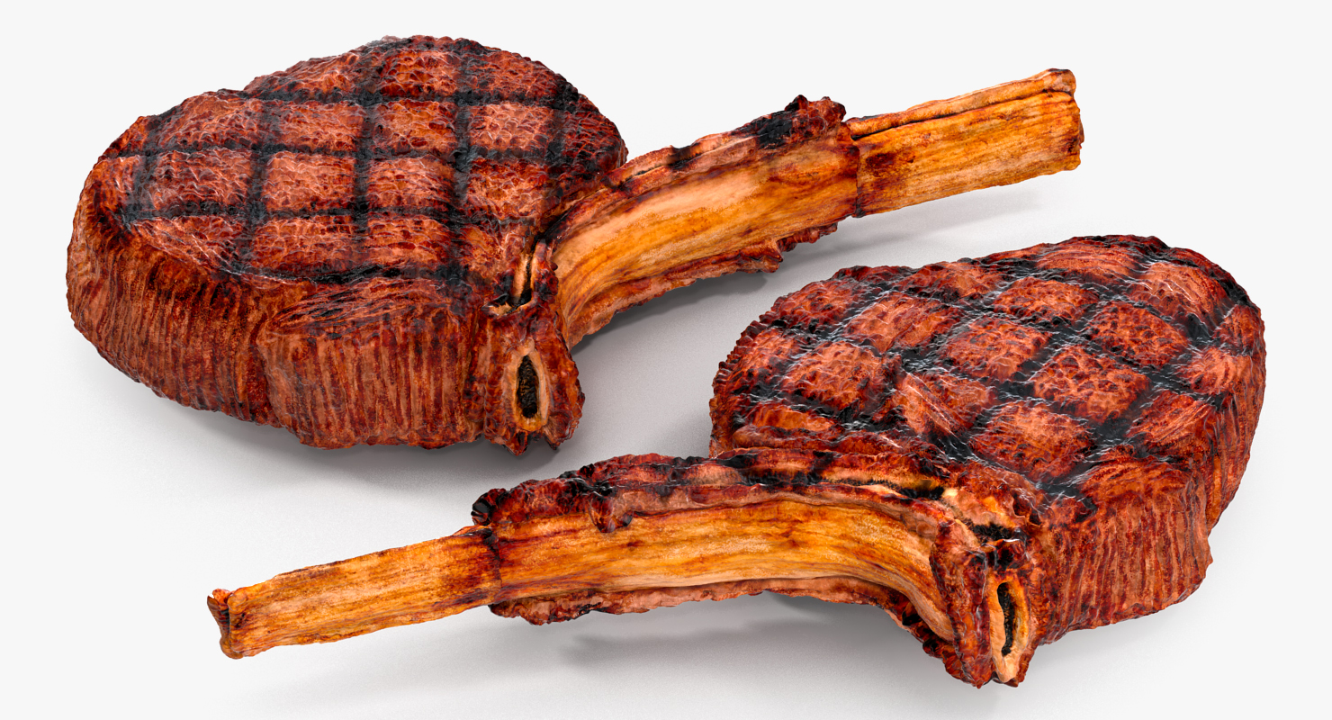 Grilled Tomahawk Steak 3D
