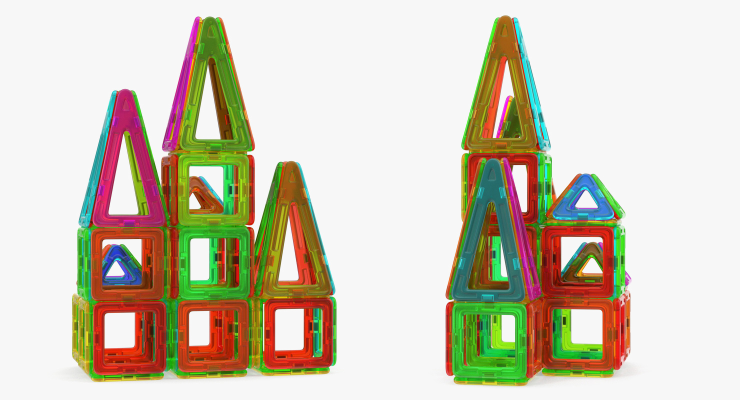 Magnetic Designer Toy House 3D